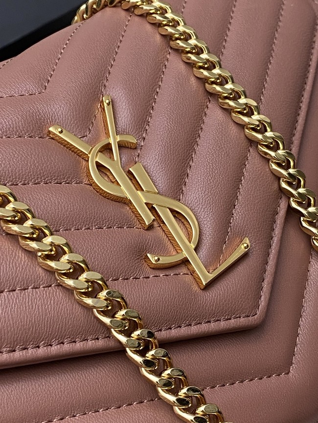 SAINT LAURENT WOC Classic Monogramme Flap Bag 360452 dark pink