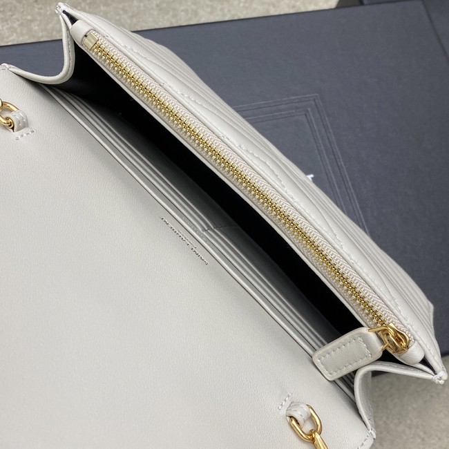 SAINT LAURENT WOC Classic Monogramme Flap Bag 441974 white