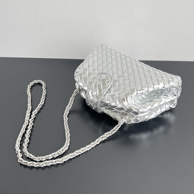 Bottega Veneta Small Lauren 1980 804038 Silver