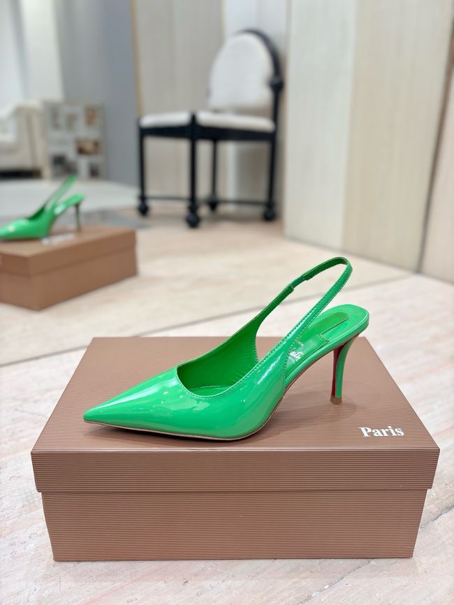 Christian Louboutin Slingbacks Lambskin 8.5CM 65078-11 Christian Louboutin Slingbacks Lambskin 8.5CM 65078-11
