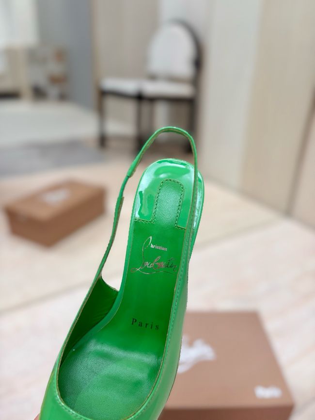 Christian Louboutin Slingbacks Lambskin 8.5CM 65078-11 Christian Louboutin Slingbacks Lambskin 8.5CM 65078-11