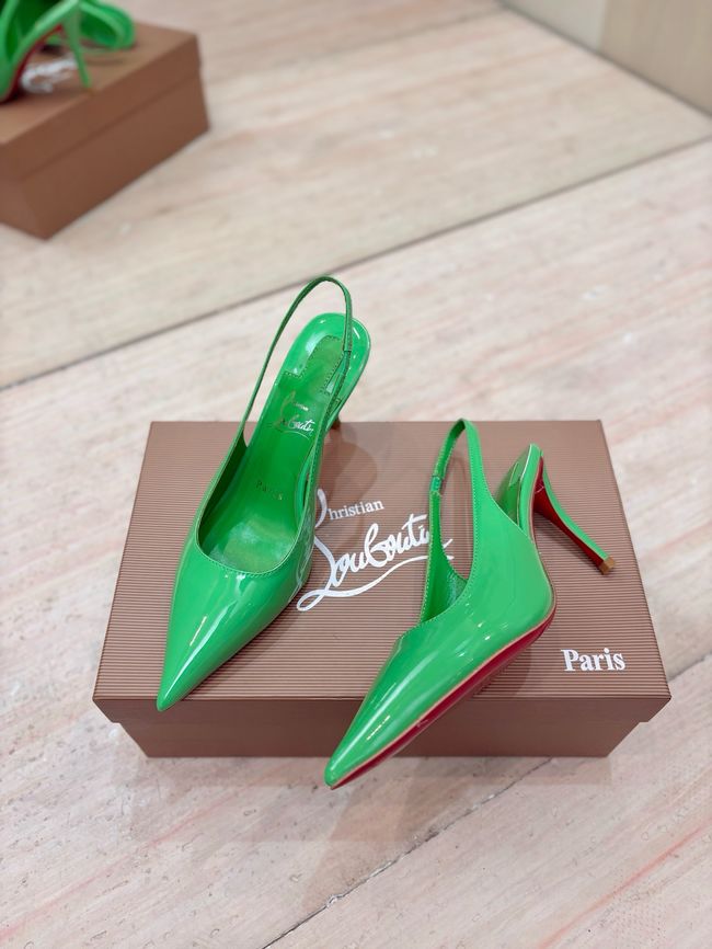 Christian Louboutin Slingbacks Lambskin 8.5CM 65078-11 Christian Louboutin Slingbacks Lambskin 8.5CM 65078-11