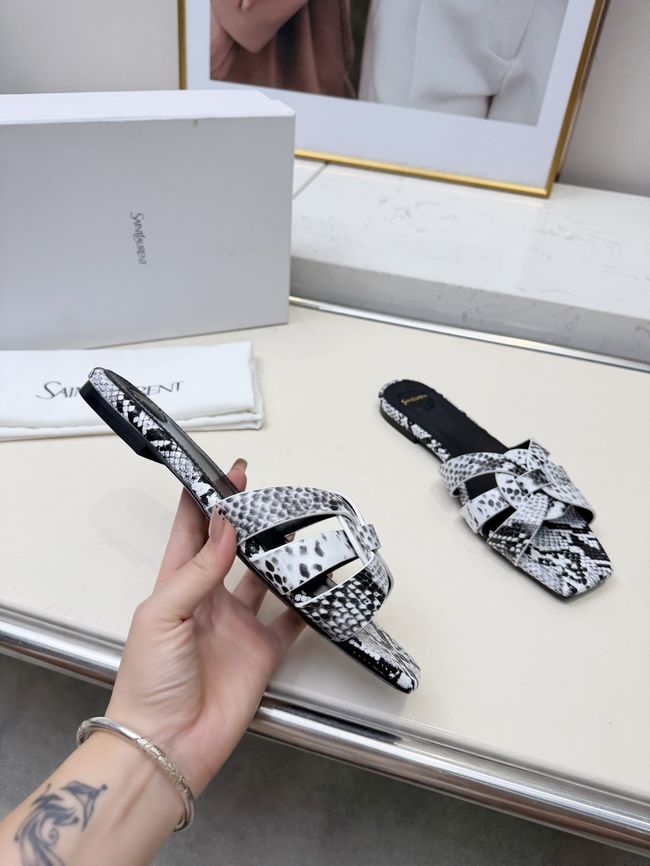Saint Laurent tribute SANDALS in smooth leather 875936-13