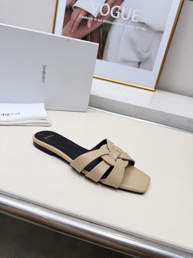 Saint Laurent tribute SANDALS in smooth leather 875936-3