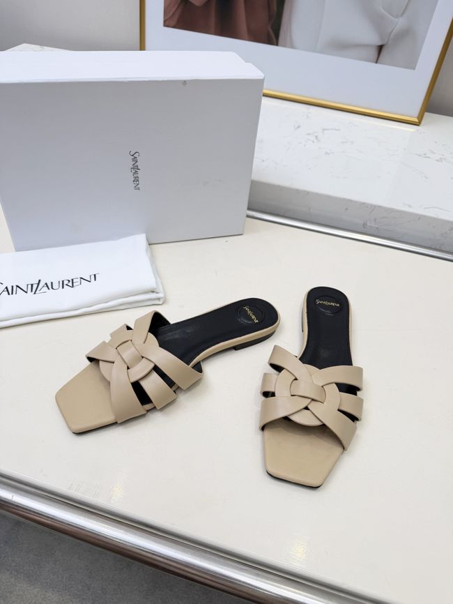Saint Laurent tribute SANDALS in smooth leather 875936-3