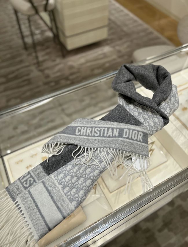 Dior Oblique Scarf Cashmere 9I093-2