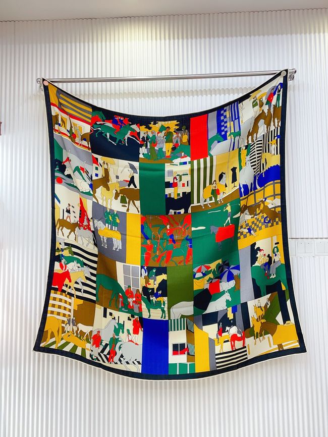 Hermes cashmere Shawl H36119-1