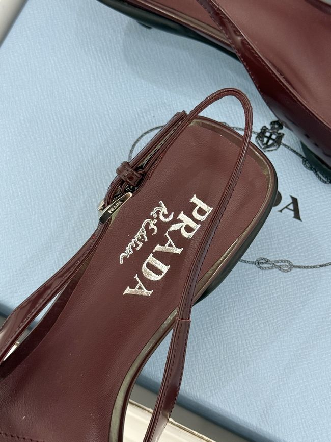 Prada Brushed leather slingback pumps 1I659O-3