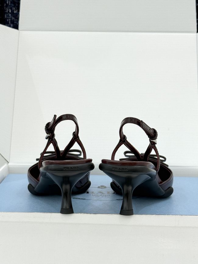 Prada Brushed leather slingback pumps 1I701O-1