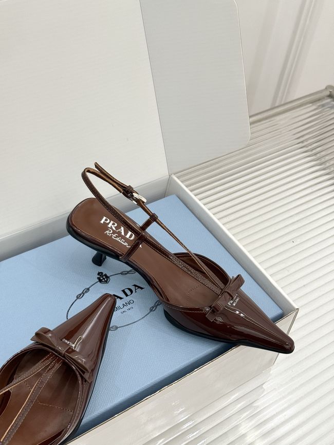 Prada Brushed leather slingback pumps 1I701O-3