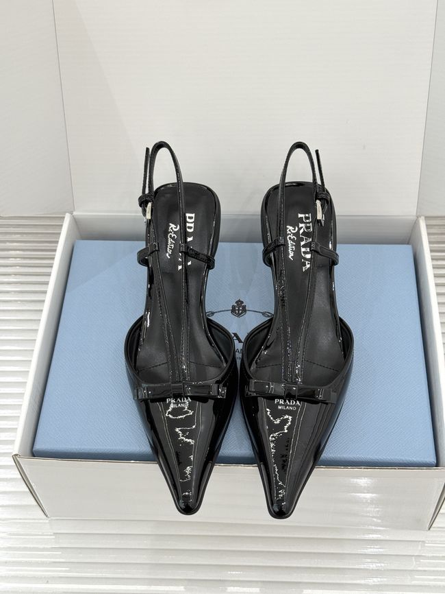 Prada Brushed leather slingback pumps 1I701O-4