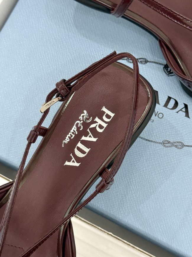 Prada Brushed leather slingback pumps 1I701O-6