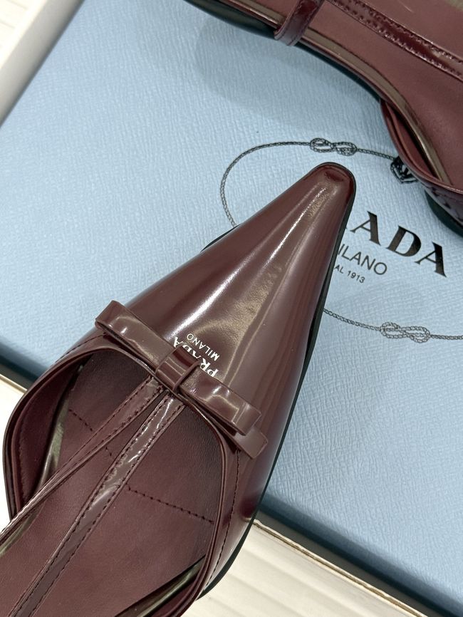 Prada Brushed leather slingback pumps 1I701O-6