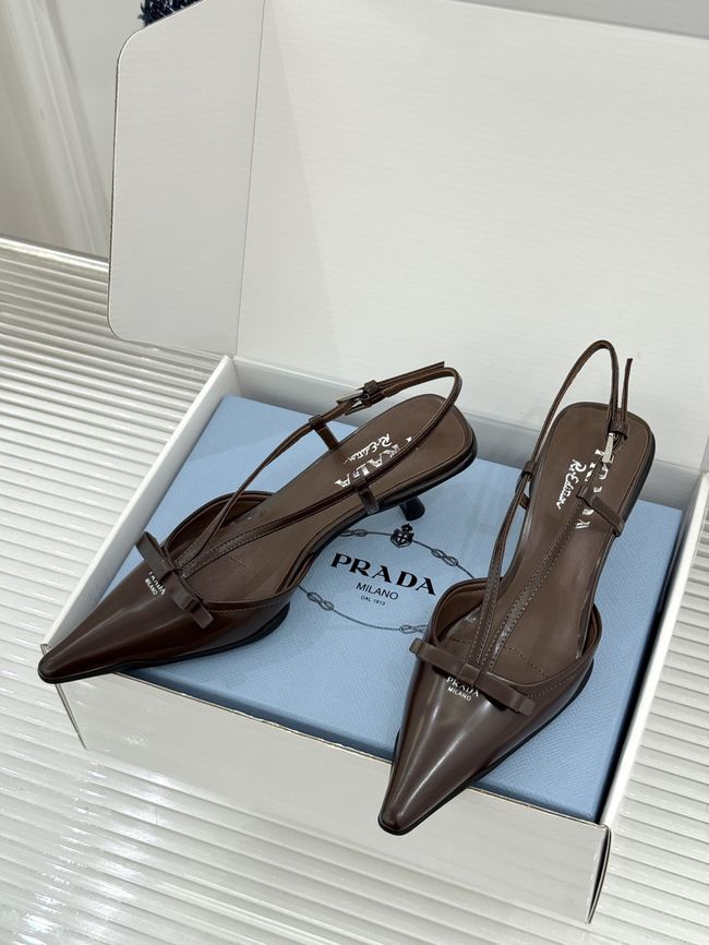 Prada Brushed leather slingback pumps 1I701O-7