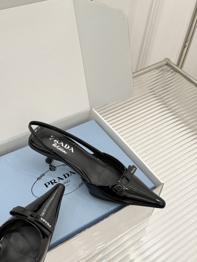 Prada Brushed leather slingback pumps 1I702O-8