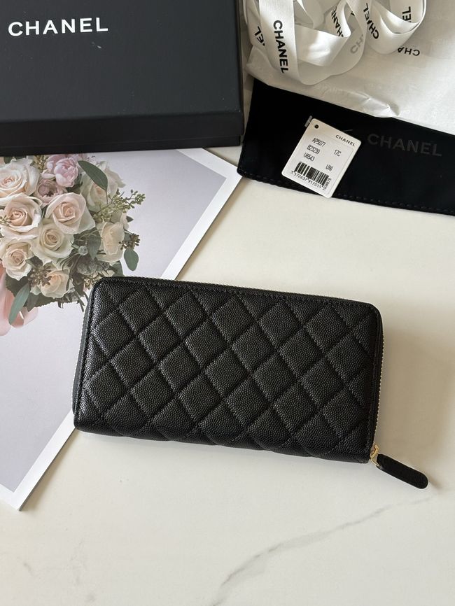 Chanel Classic Zipped Wallet AP5077 black Chanel Classic Zipped Wallet AP5077 black