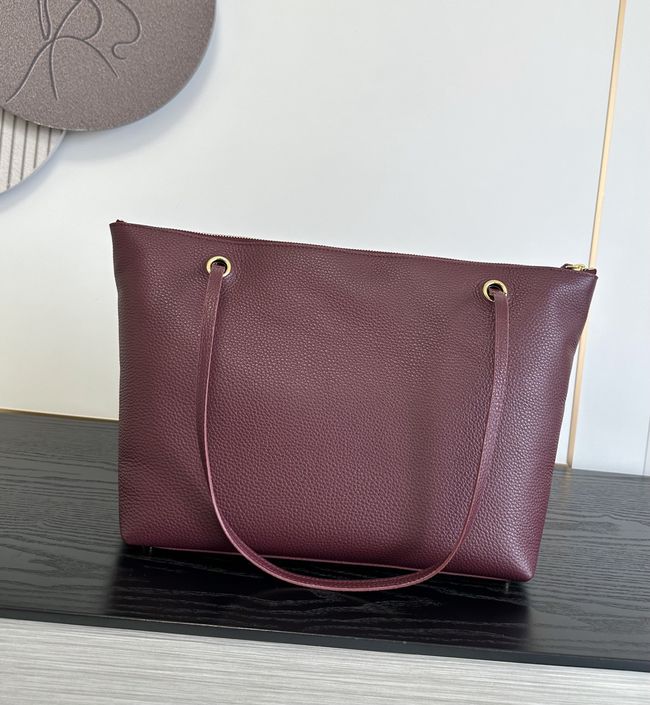 Chanel Shopping Bag Grained Calfskin AS6483 Burgundy Chanel Shopping Bag Grained Calfskin AS6483 Burgundy