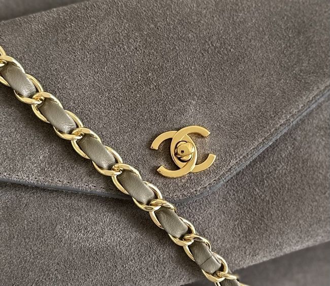 Chanel Shopping Bag Suede AS6483 gary Chanel Shopping Bag Suede AS6483 gary