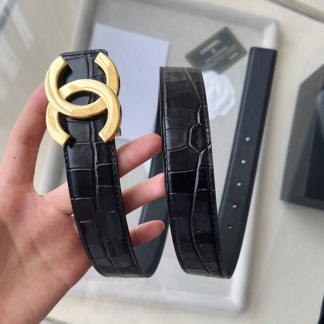 Chanel Leather belt 30MM ABH250-7 Chanel Leather belt 30MM ABH250-7