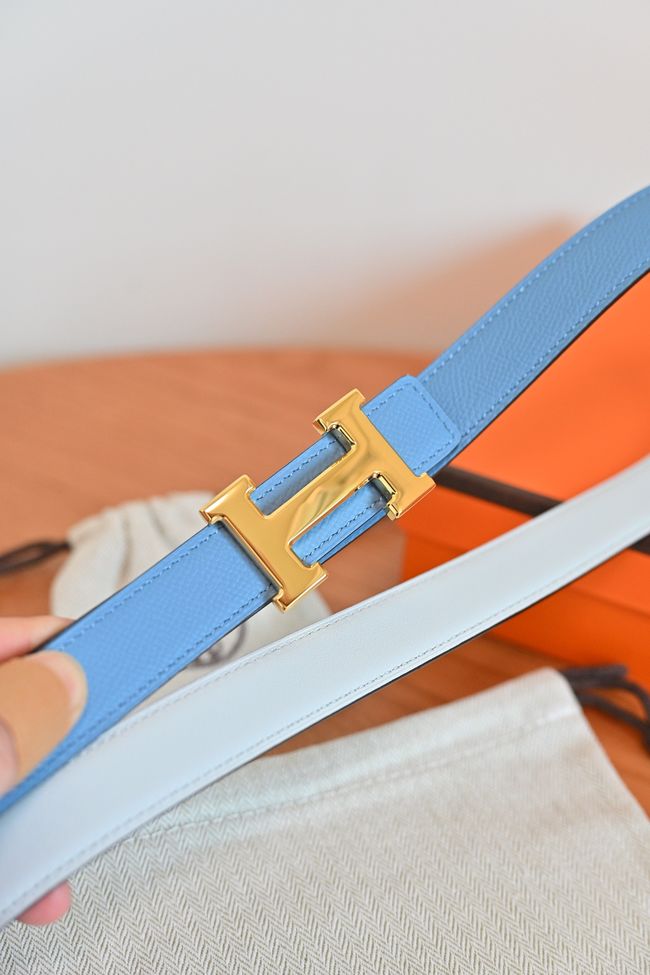 Hermes Constance buckle & double-sided leather belt 24mm H07457-10 Hermes Constance buckle & double-sided leather belt 24mm H07457-10