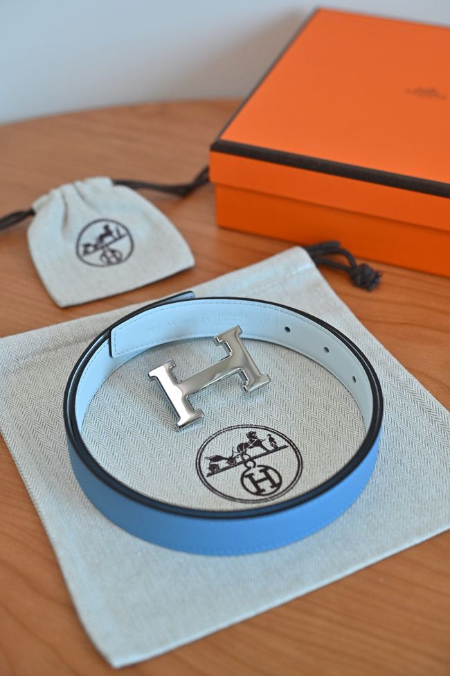 Hermes Constance buckle & double-sided leather belt 24mm H07457-10 Hermes Constance buckle & double-sided leather belt 24mm H07457-10