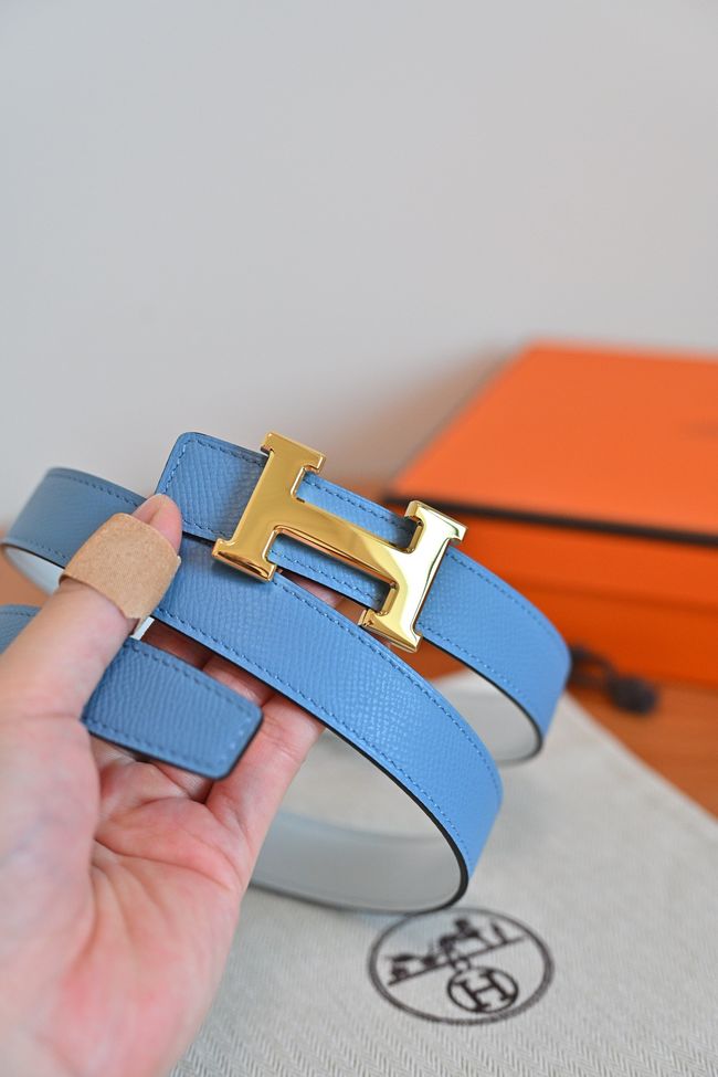 Hermes Constance buckle & double-sided leather belt 24mm H07457-10 Hermes Constance buckle & double-sided leather belt 24mm H07457-10