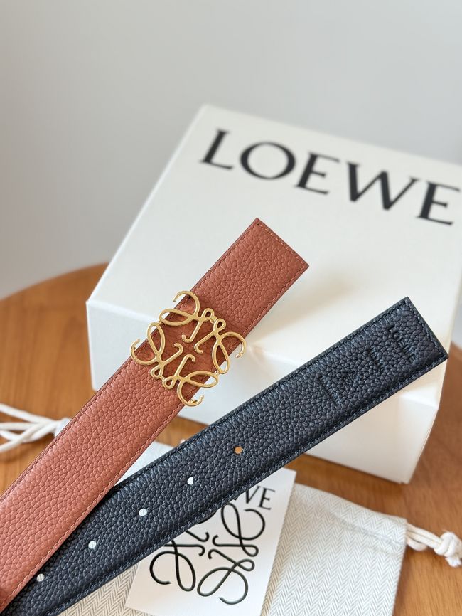 Loewe Cowhide Double-Sided Anagram Belt 35MM 26X03-3 Loewe Cowhide Double-Sided Anagram Belt 35MM 26X03-3