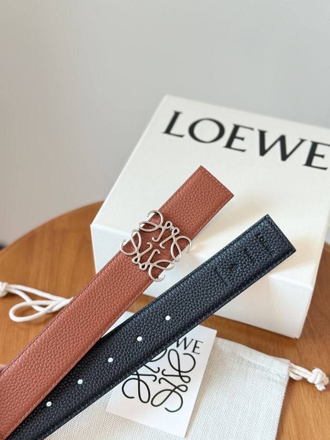 Loewe Cowhide Double-Sided Anagram Belt 35MM 26X03-4 Loewe Cowhide Double-Sided Anagram Belt 35MM 26X03-4