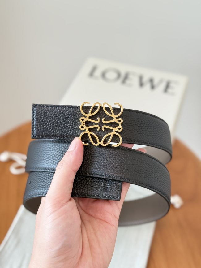 Loewe Cowhide Double-Sided Anagram Belt 35MM 26X03-9 Loewe Cowhide Double-Sided Anagram Belt 35MM 26X03-9