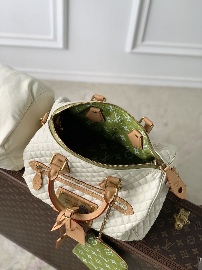 Louis Vuitton Speedy P9 Bandouliere M2A408 white&green Louis Vuitton Speedy P9 Bandouliere M2A408 white&green