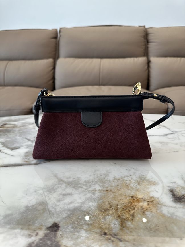 Chanel Clutch with Chain AP5540 Burgundy