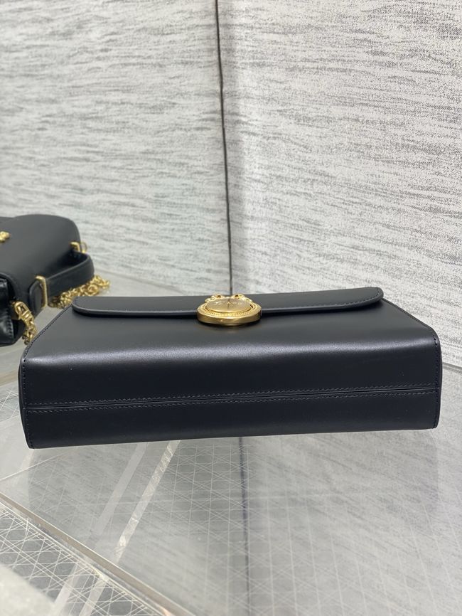 Dior Medaillon Pouch Smooth Calfskin M3671 black Dior Medaillon Pouch Smooth Calfskin M3671 black