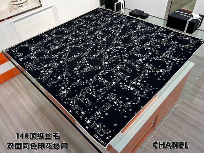 Chanel Wool and Silk Shawl AAC493-2