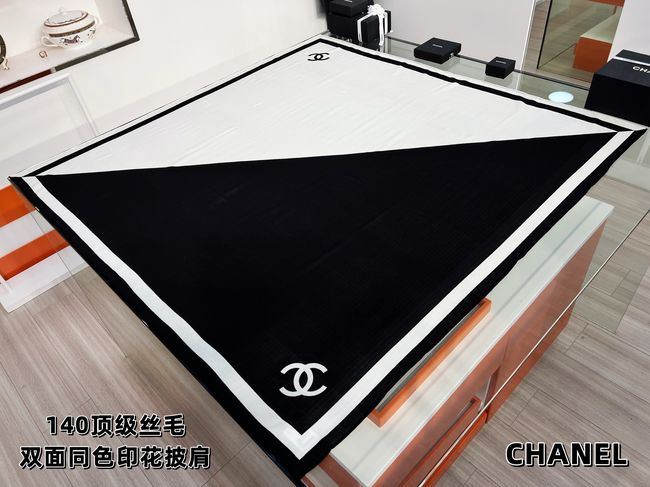 Chanel Wool and Silk Shawl AAC494-1