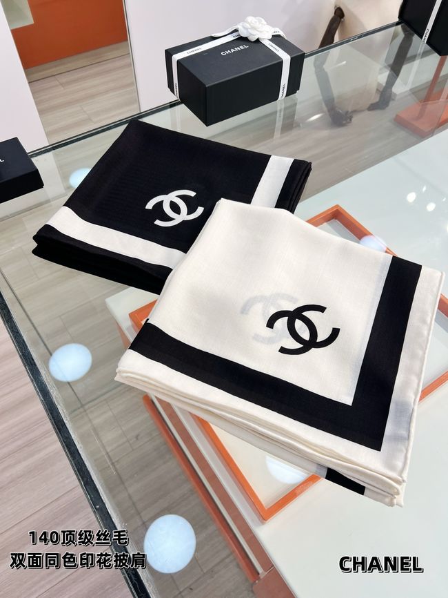 Chanel Wool and Silk Shawl AAC494-2