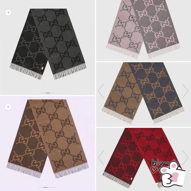Gucci Reversible Cashmere scarf 777067-1