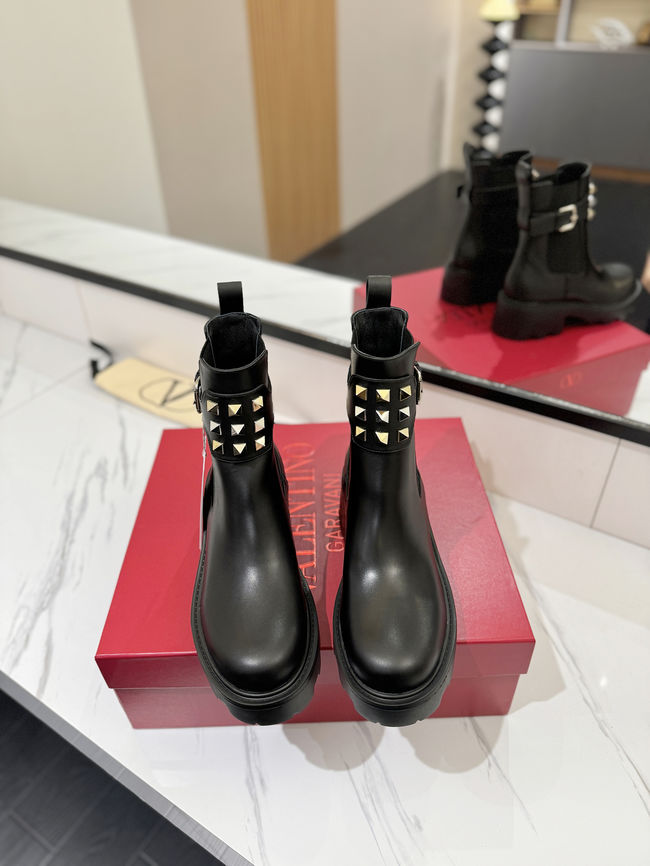 Valentino LOGO cowhide ankle boots S0MT5-1