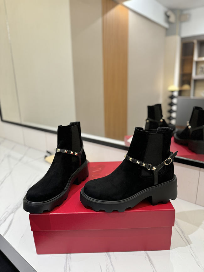 Valentino LOGO cowhide ankle boots S0MT5-4