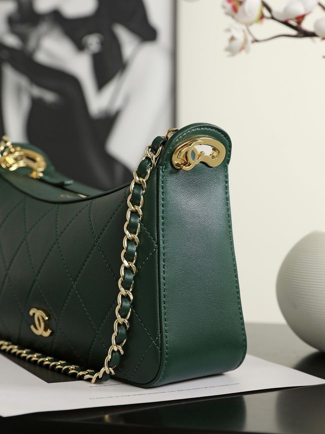 CHANEL Hobo Bag AS6640 green CHANEL Hobo Bag AS6640 green