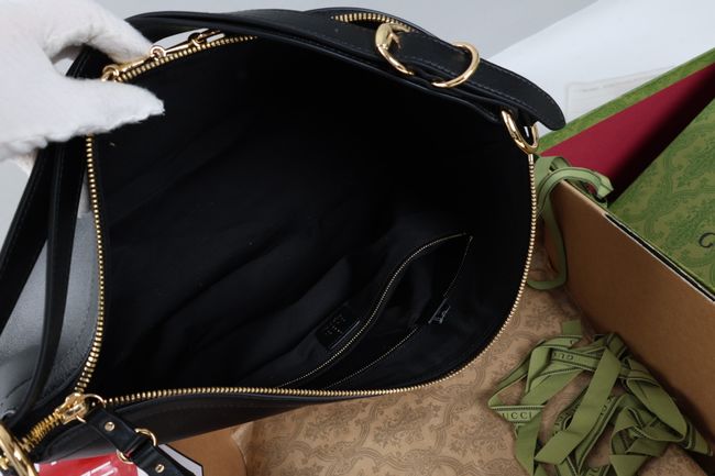 Gucci Starlet large shoulder bag soft leather A00CI2 black