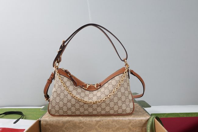 Gucci Starlet medium shoulder bag A00CI1 brown