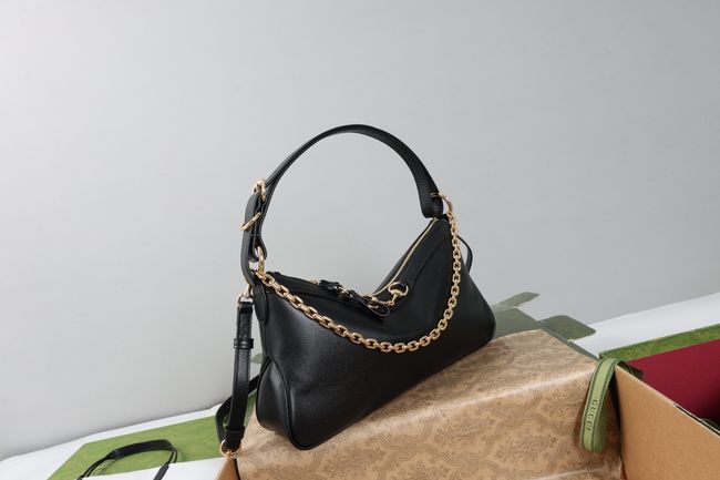 Gucci Starlet medium shoulder bag soft leather A00CI1 black