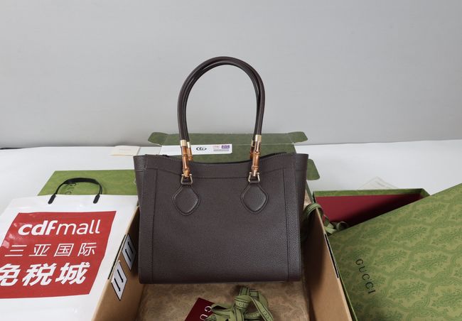 Gucci Bamboo Tote medium bag A005YB Dark brown Gucci Bamboo Tote medium bag A005YB Dark brown