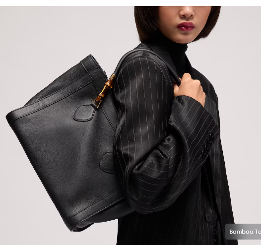 Gucci Bamboo Tote medium bag A005YB black