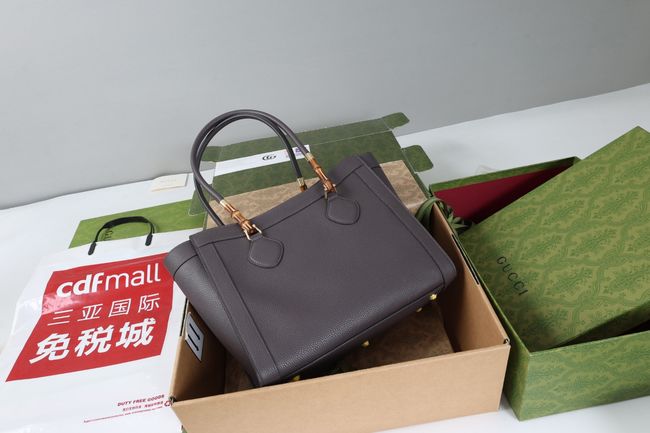 Gucci Bamboo Tote medium bag A005YB gray