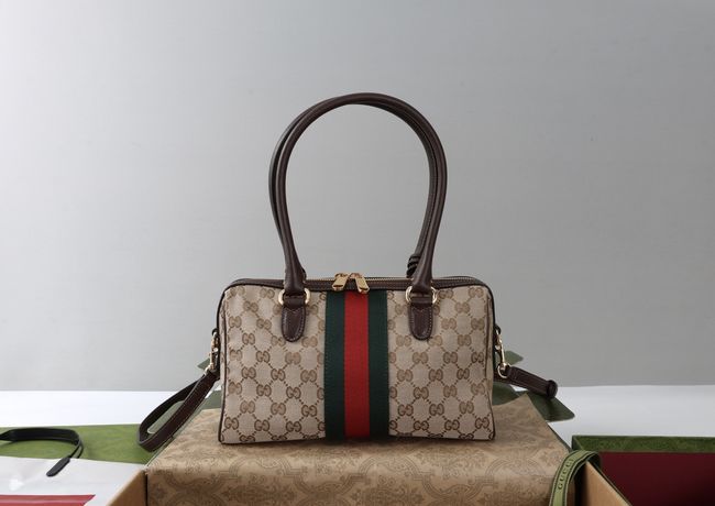 Gucci Borsetto medium boston bag canvas 866732 brown Gucci Borsetto medium boston bag canvas 866732 brown