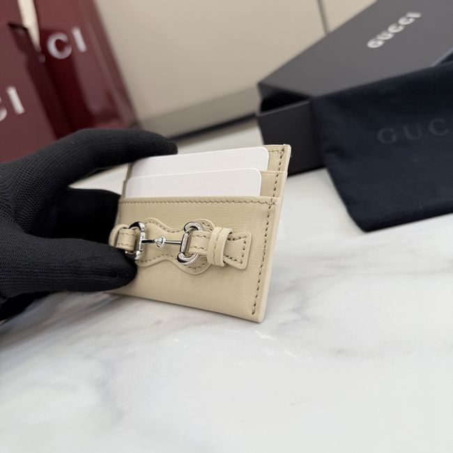 Gucci Card case with Horsebit A006YR Apricot